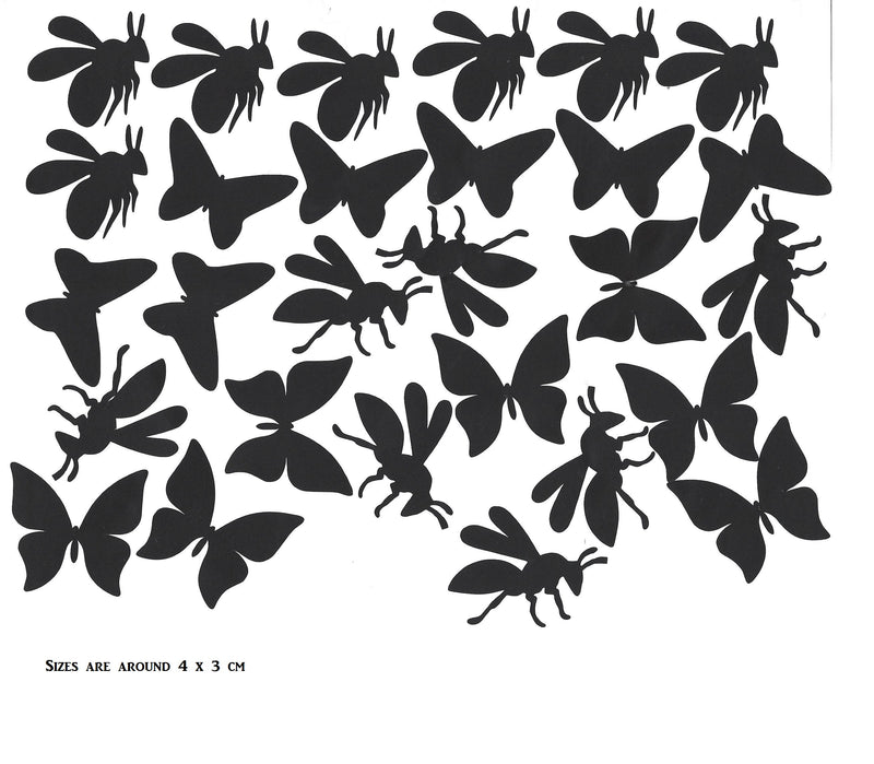 Bee Butterfly Vinyl Stickers ( Multiple colours to choose from )