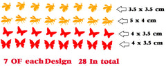 Bee Butterfly Vinyl Stickers ( Multiple colours to choose from )