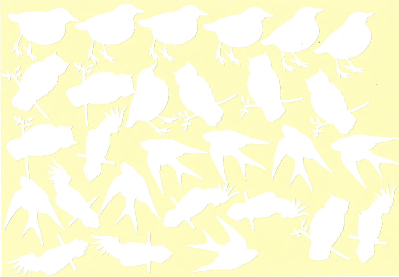 Birds Vinyl Stickers ( Multiple colours to choose from )