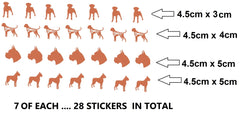 Boxer dog Vinyl Stickers ( Multiple colours to choose from )