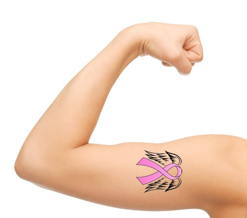 Breast Cancer c2 Temporary Tattoos