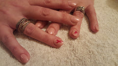 Breast Cancer Awareness Nail Art c1