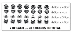 Cancer Zodiac Vinyl Stickers ( Multiple colours to choose from )