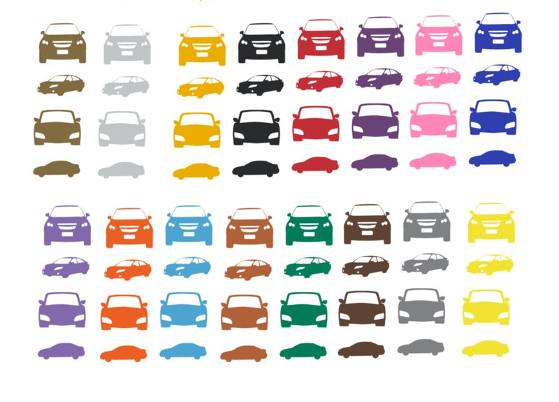 Car Motor Vehicle  Vinyl Stickers ( Multiple colours to choose from )