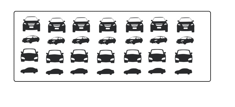 Car Motor Vehicle  Vinyl Stickers ( Multiple colours to choose from )