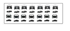 Car Motor Vehicle  Vinyl Stickers ( Multiple colours to choose from )
