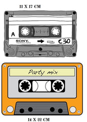 Cassette Tape Iron On Transfers