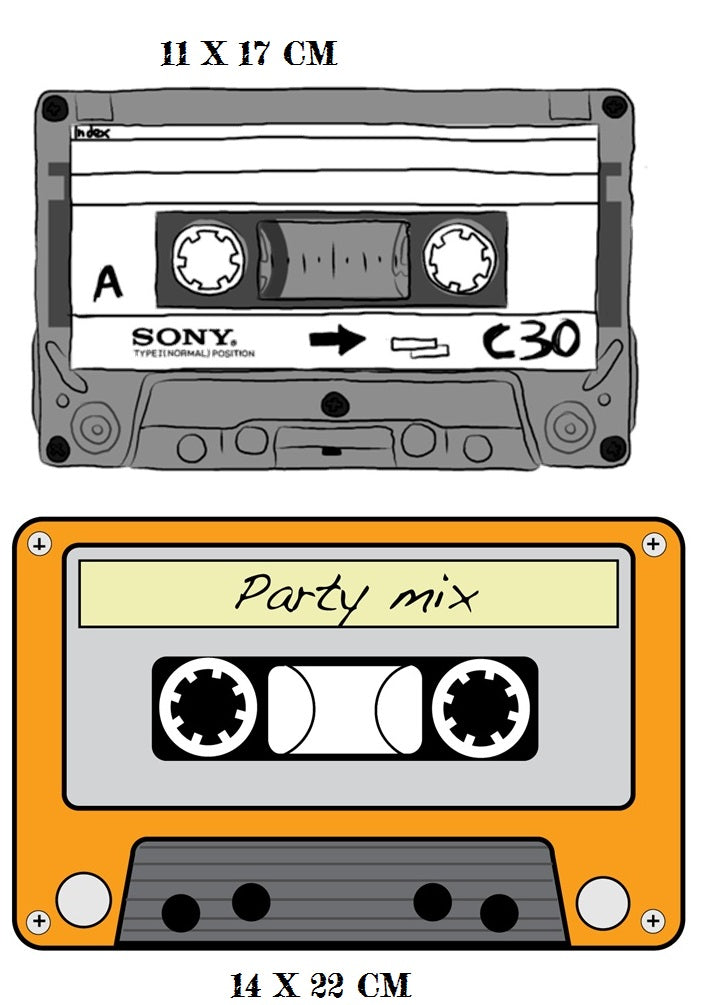 Cassette Tape Iron On Transfers
