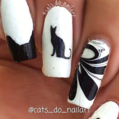 Cat Code 1 Nail Art