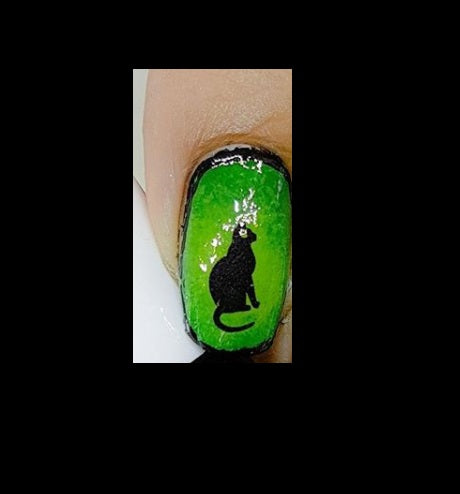Cat Code 1 Nail Art