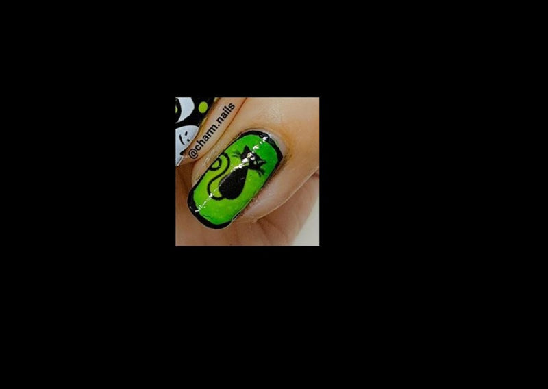 Cat Code 1 Nail Art