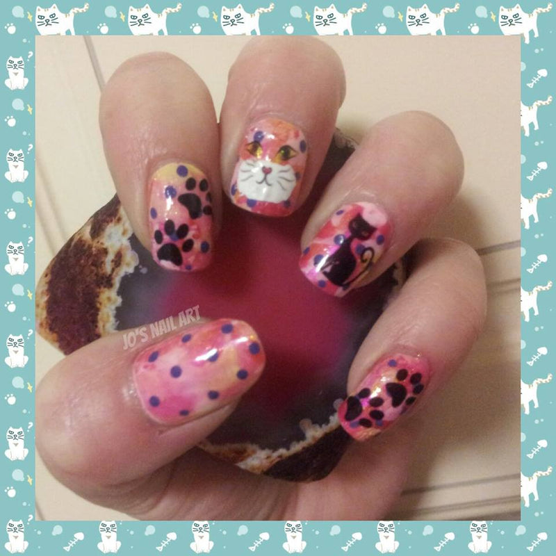 Cat Code 1 Nail Art