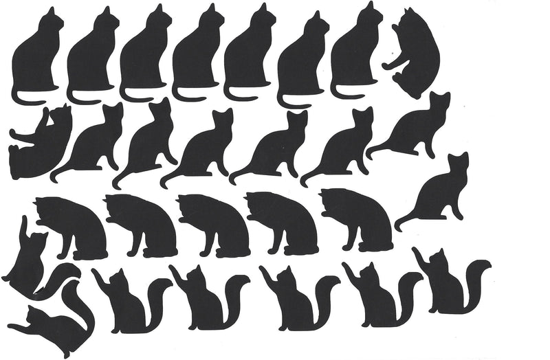 Cat Vinyl Stickers ( Multiple colours to choose from )