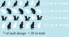 Cat Vinyl Stickers ( Multiple colours to choose from )
