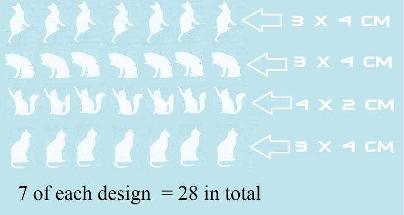 Cat Vinyl Stickers ( Multiple colours to choose from )