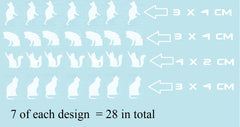 Cat Vinyl Stickers ( Multiple colours to choose from )