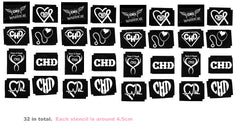 Congenital heart disease  CHD Awareness Tattoo Body Art  Stencils