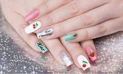 Cherries and Strawberries Nail Art