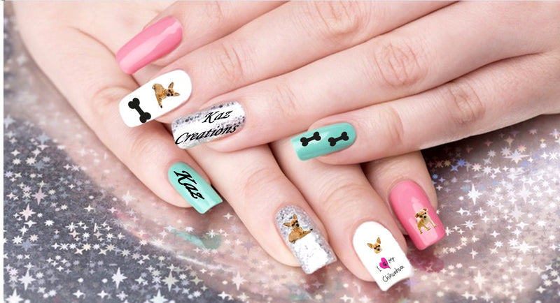 Chihuahua Nail Art Decals
