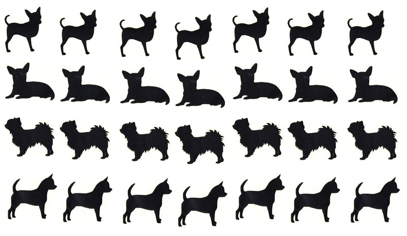 Chihuahua Dog Vinyl Stickers ( Multiple colours to choose from )
