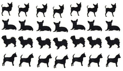 Chihuahua Dog Vinyl Stickers ( Multiple colours to choose from )