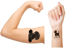 Chocolate Retriever Dog Temporary Tattoos