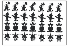 Clown Vinyl Stickers ( Multiple colours to choose from )