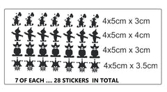 Clown Vinyl Stickers ( Multiple colours to choose from )