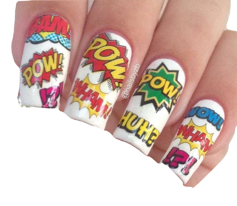 Comic Nail Art