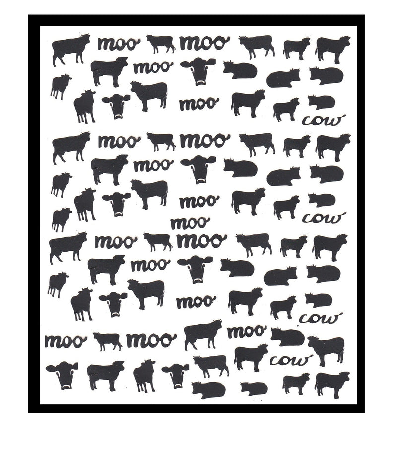 Cow  Nail Stickers