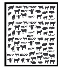 Cow  Nail Stickers