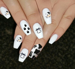 Cow Nail Art Decals