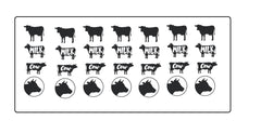 Cow Calf  Vinyl Stickers ( Multiple colours to choose from )