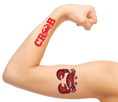 Crab Temporary Tattoos
