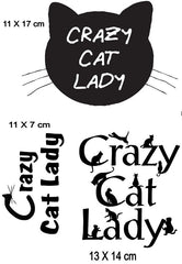 Crazy Cat Lady  Iron On Transfers