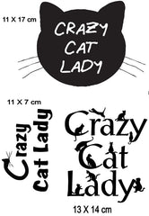 Crazy Cat Lady  Iron On Transfers
