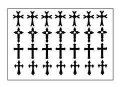 Cross Vinyl Stickers ( Multiple colours to choose from )