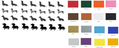 Raven  Vinyl Stickers ( Multiple colours to choose from )