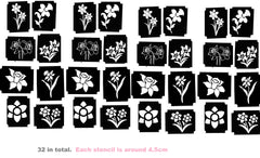 Daffodil Flower Tattoo Body Art  Stencils