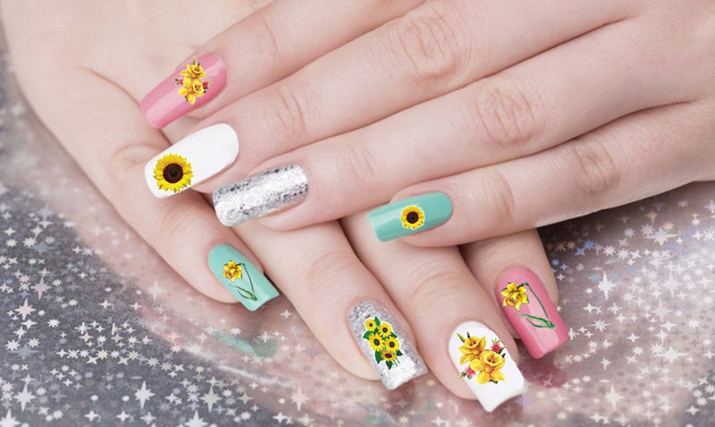 Daffodil Water Nail Art Decal