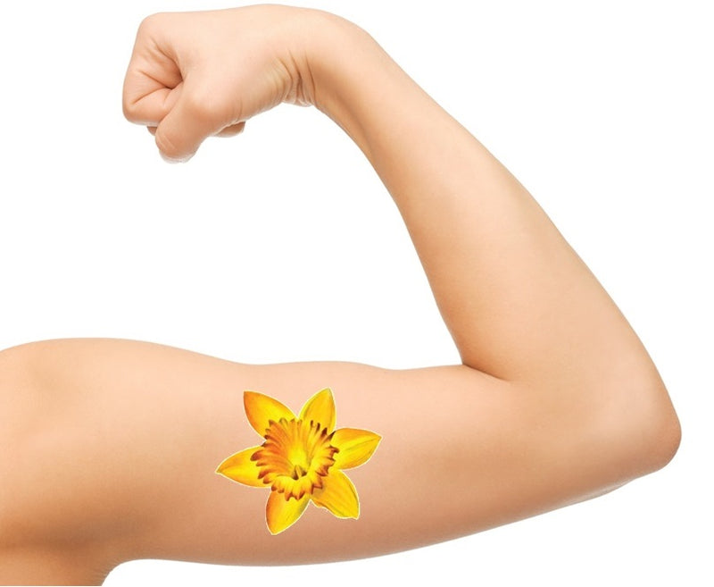 Daffodil Flower  Temporary Tattoos