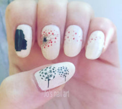 Dandelion Nail Art