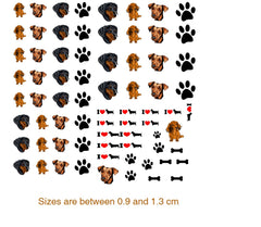 Akita Dog  Nail Art Decal