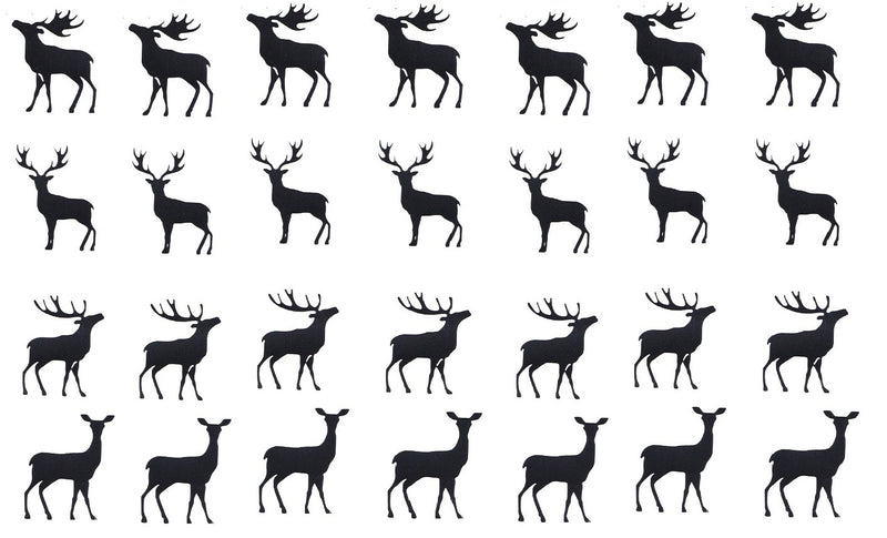 Deer Stag Vinyl Stickers ( Multiple colours to choose from )