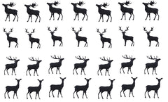 Deer Stag Vinyl Stickers ( Multiple colours to choose from )