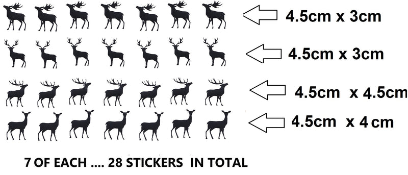 Deer Stag Vinyl Stickers ( Multiple colours to choose from )