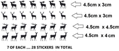 Deer Stag Vinyl Stickers ( Multiple colours to choose from )