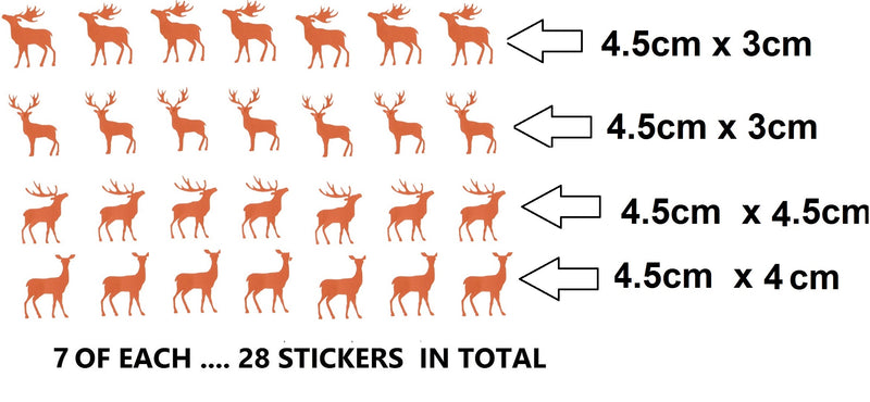 Deer Stag Vinyl Stickers ( Multiple colours to choose from )