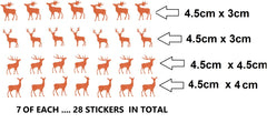 Deer Stag Vinyl Stickers ( Multiple colours to choose from )