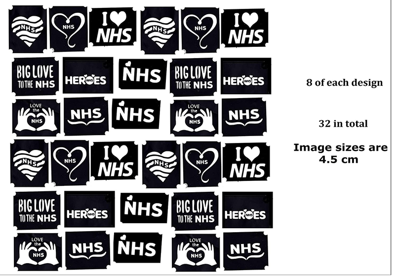 NHS Support Tattoo Stencils